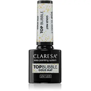 Claresa Top Coat Bubble Gold Mat No Wipe 5ml pas cher