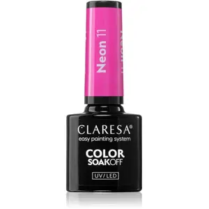 Claresa, Vernis à ongles, 11 Vernis à ongles UV néon 5ml (Rose, Vernis couleur) pas cher