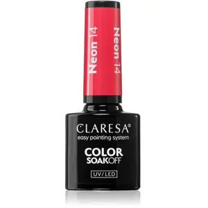 Claresa, Vernis à ongles, Vernis à ongles UV néon 5ml - Lot de 14 (Orange) pas cher