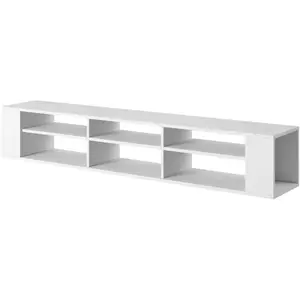 Meuble TV - WERI - 175 cm - blanc - style moderne pas cher