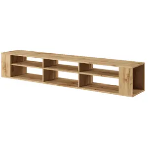 Meuble TV - WERI - 175 cm - chêne wotan - style moderne pas cher