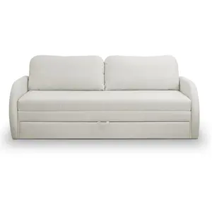 SELSEY Canapé convertible 3 places - DIEGO NEVE - crème pas cher