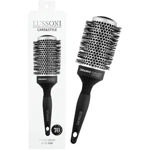 Lussoni, Brosse + peigne, Hr Brush C&S Round Silver Styling 53mm pas cher