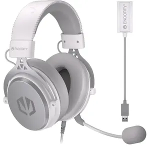 ENDORFY VIRO Plus USB Onyx White Headset Bedraad Hoofdband Muziek/Voor elke dag Wit pas cher