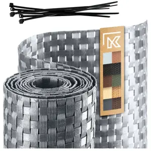 KADAX Tuinhekband van Technorattan, 19 x 255 cm, 10 kleuren, privacyfo...Vendu parbol