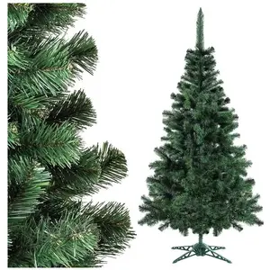 KADAX Sapin de Noël artificiel en film PVC - Réaliste - 155 cm - Avec support en plastique solide pas cher