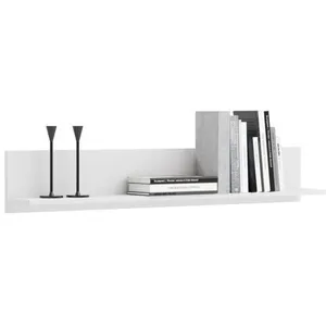 KOBI Etagère blanche 100 cm - blanc pas cher