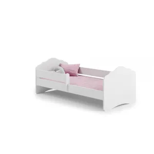 KOBI Lit Enfant + Matelas + Barriere De Securite 140x70