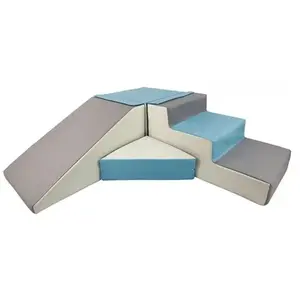 VELINDA Set de 4 blocs en mousse pour le jeu blanc, bleu clair, gris pas cher