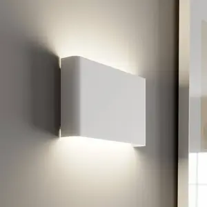 EULUNA Applique Haga En Métal, Up & Down, Blanche pas cher