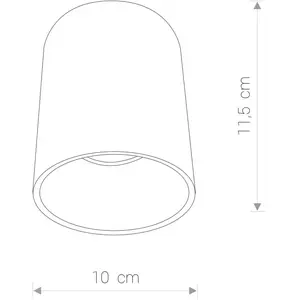 Comparateur de prix : Nowodvorski Eye Tone Opbouwspot - Ø 9 cm H 11,5 cm - GU10 - Zwart