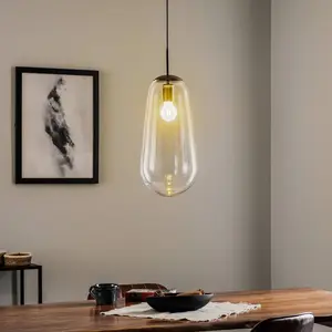 Pear 1 Suspendue E27 Transparente Nowodvorski 7797Vendu parbol