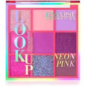 Eveline Cosmetics Look Up palette van 9 oogschaduw Neon Roze 10.8g pas cher