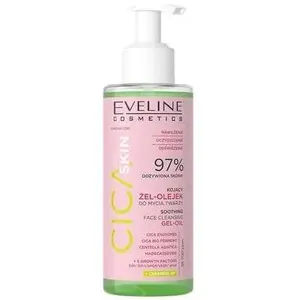 Eveline, Nettoyant pour le visage, Cica Skin Cleansing Gel-Oil For Face Washing 145ml (Gel, 145 ml) pas cher