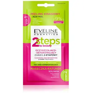 Eveline, Nettoyant pour le visage, 2 Steps To Beauty Traitement nettoy... pas cher