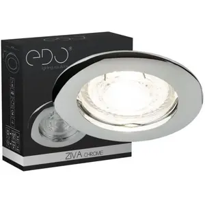 Spot de plafond encastrable ZIVA Chrome IP20 rond EDO777309 EDO pas cher