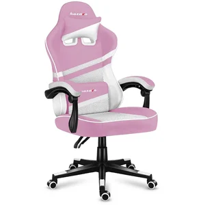 Chaise gaming - HUZARO - Force 4.4 - Rose et blanc - Ergonomique - Acc... pas cher