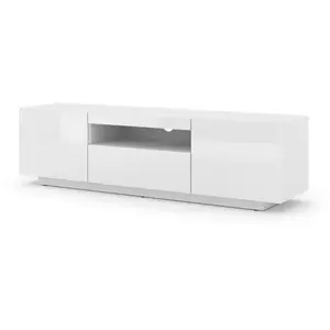 Meuble TV bas universel Aura 150 cm Buffet HI-FI à suspendre ou à pose... pas cher