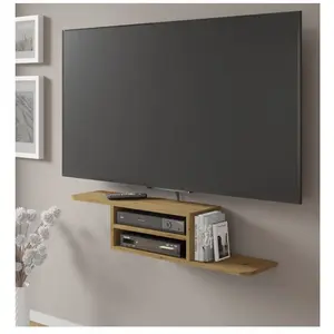 Meubles TV - AC-Déco - Meuble TV suspendu "Dedal" - Beige - L 90 cm pas cher