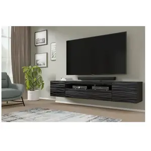 HOMLANDO Meuble TV AURA 200 suspendu ou sur pied SAHARA pas cher