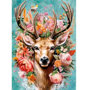 Cherry Pazzi Puzzle 1000 pièces - Cerf fleuri (1000 pièces) pas cher