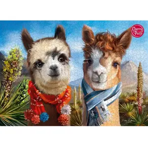 CherryPazzi Friends Forever Puzzel 1000 Stukjes - Llama - Alpaca Puzzel pas cher