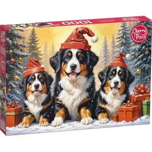 CherryPazzi Puzzle 1000 pièces : Chiots des fêtes pas cher