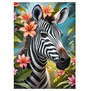 Konjac Sponge Puzzle da 1000 Pezzi - Lady Zebra (1000 pièces) pas cher