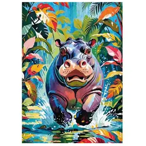 CherryPazzi Happy Hippo Puzzel 500 Stukjes pas cher