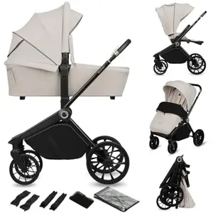 Poussette combinée 2en1 LIONELO Mika Plus - Naissance jusqu'à 22kg - P...