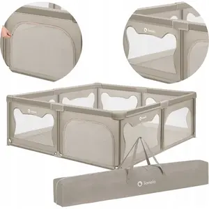 Comparateur de prix : Parc Bébé LIONELO Willow XL - 207x187 cm - Côtés en maille - Grand ter...