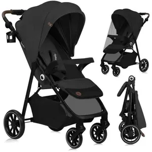 Poussette compacte LIONELO Emma One - 6-48 mois - Pliage d’une seule main - Multipositions - Moustiquaire - Gris pas cher