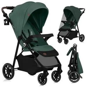 Poussette compacte LIONELO Emma One - 6-48 mois - Pliage d’une seule main - Multipositions - Moustiquaire - Vert pas cher