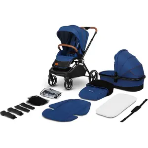 Poussette enfant compacte LIONELO Mika 2en1 - Bleu pas cher
