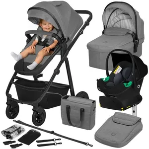 Poussette combinée 4en1 LIONELO Bianka -Jusqu'à 22Kg - Pack poussette,...