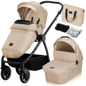 Lionelo Meril 2-in-1 Buggy- XL Reiswieg & Wandelwagen - All-Terrain Wielen - UPF50+ - Compleet Accessoireset pas cher