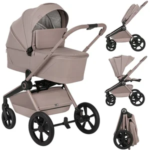 Lionelo Freya 2in1 Kinderwagen   Reiswieg & Wandelwagen   Vanaf Geboorte tot 22 kg   Premium Buggy - PU-Wielen met Vering   Voor- & Achterwaarts Zitje   UPF50+ Kap   Compleet Accessoiresysteem