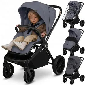 Lionelo Mika Plus Kinderwagen - All-Terrain Wielen - Lichtgewicht - Ve...