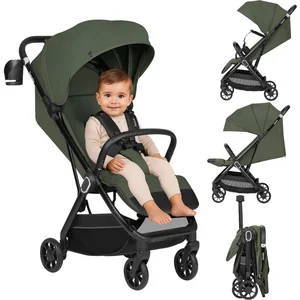 Poussette Ultra-compacte LIONELO Bess - Compatible avion - Léger - Pliage rapide - Jusquà 4 ans - Vert pas cher