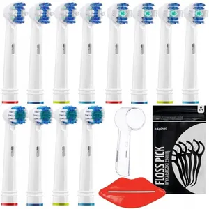 Têtes de brosse à dents - Oral B - Precision 3D White FlossAction - 12 pièces - Compatibles rotatives pas cher