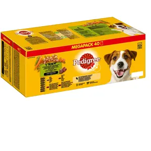 Multipack Pedigree pour chien - 4 variétés en sauce 40 x 100 g pas cher