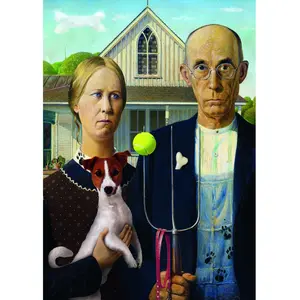 Trefl American Gothic : Édition Chien 37526 pas cher