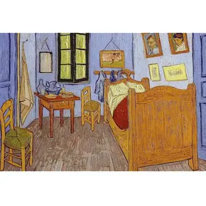 Trefl Kunstrahmen Puzzle 500 - Van Goghs Zimmer in Arles, Vincent van ... pas cher