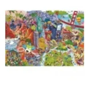 Trefl legpuzzel Spy Guy Lost Items USA 500 stukjes karton.