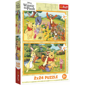 Trefl Puzzle 2 x 24   Winnie Puuh (24 pièces) pas cher