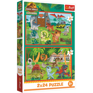 Trefl Puzzle 2 x 24 Jurassic World (24 pièces) pas cher