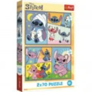 Trefl Puzzle 2 x 70 Lilo & Stich (70 pièces) pas cher