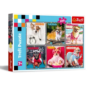 Trefl, Puzzle, Heureux Dogs, 200 Pièces, pour Enfants à partir de 7 ans