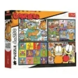 Trefl 4 Puzzles - Garfield N'Aime Pas Les Lundis - 13344 pas cher