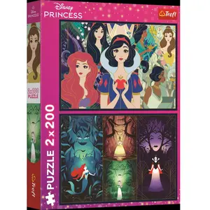 Trefl 2 Puzzles - Princesses Enchanteresses - Princesse Disney 13317 pas cher